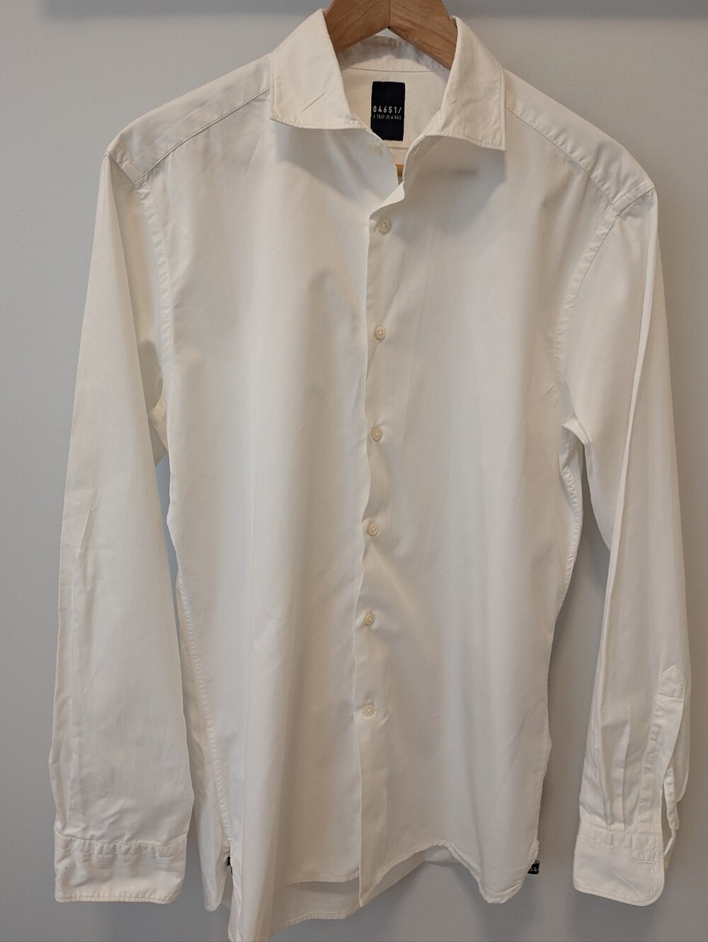 Men's Medium White Dress Shirt Made In Portugal